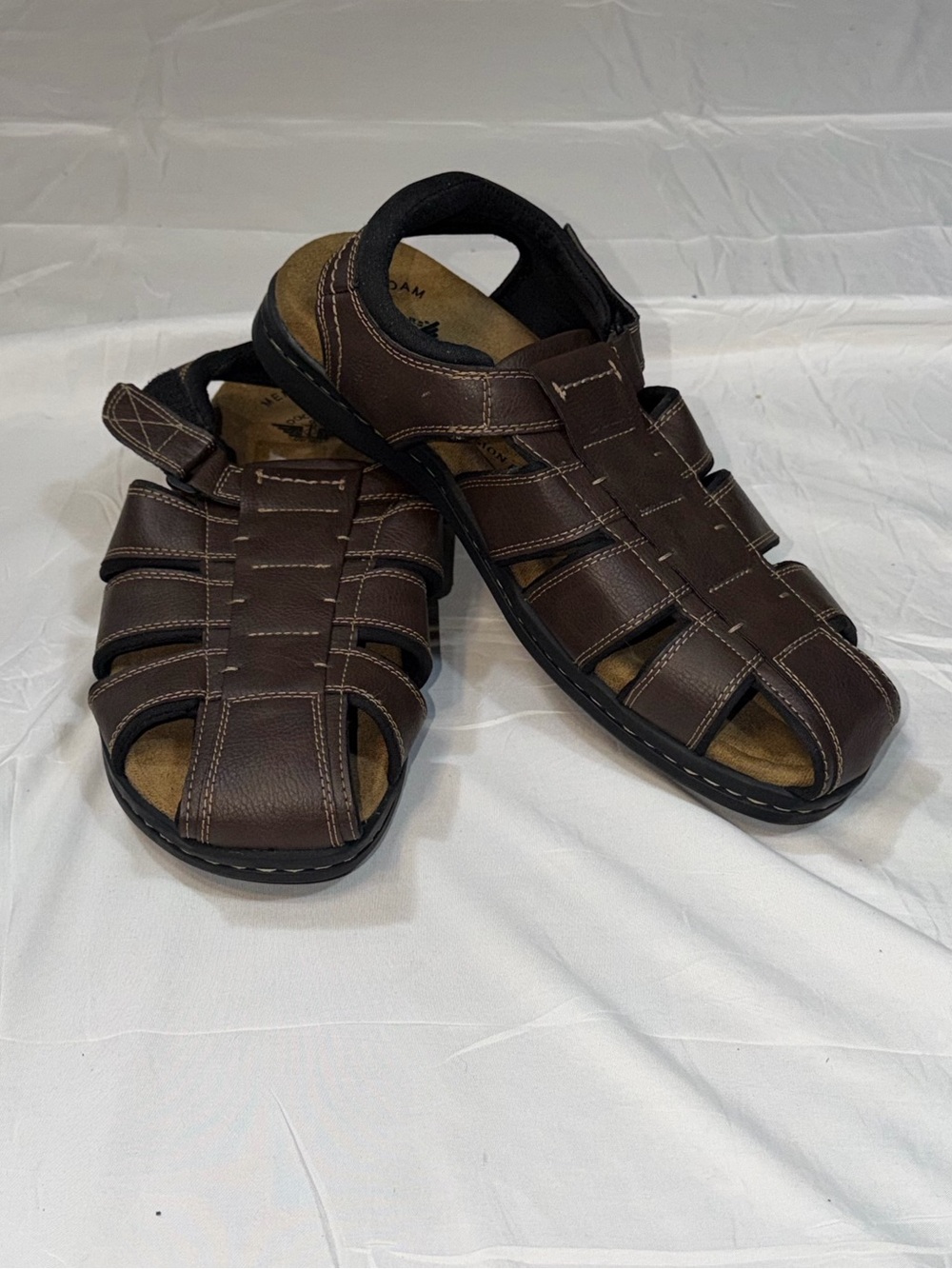 Dockers Searose Men’s 13W Brown Fisherman Sandals Wide Comfort 90-20008